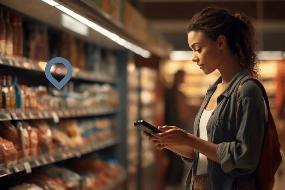 Smart retail using UWB to find product in grocery store