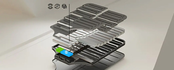 exploded view of battery